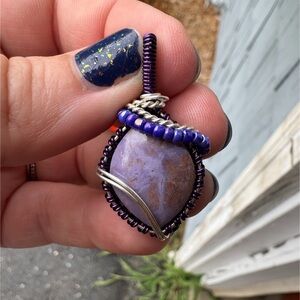 Turkish Purple Jade Necklace